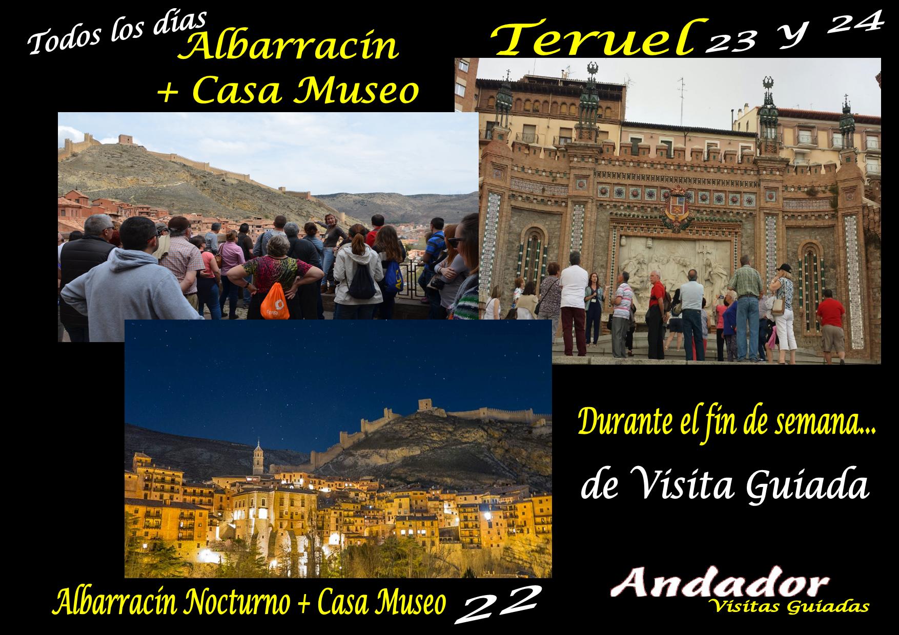 Este fin de semana…disfruta de diferentes visitas guiadas…Albarracín, Albarracín Entre 2 Luces y Teruel. Te esperamos!