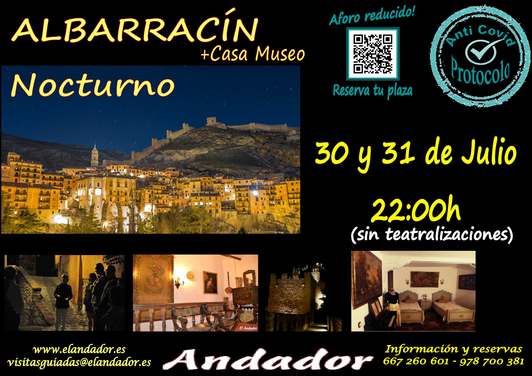 Viernes 30 y Sábado 31 de Julio… Visita guiada en Albarracín Nocturno!