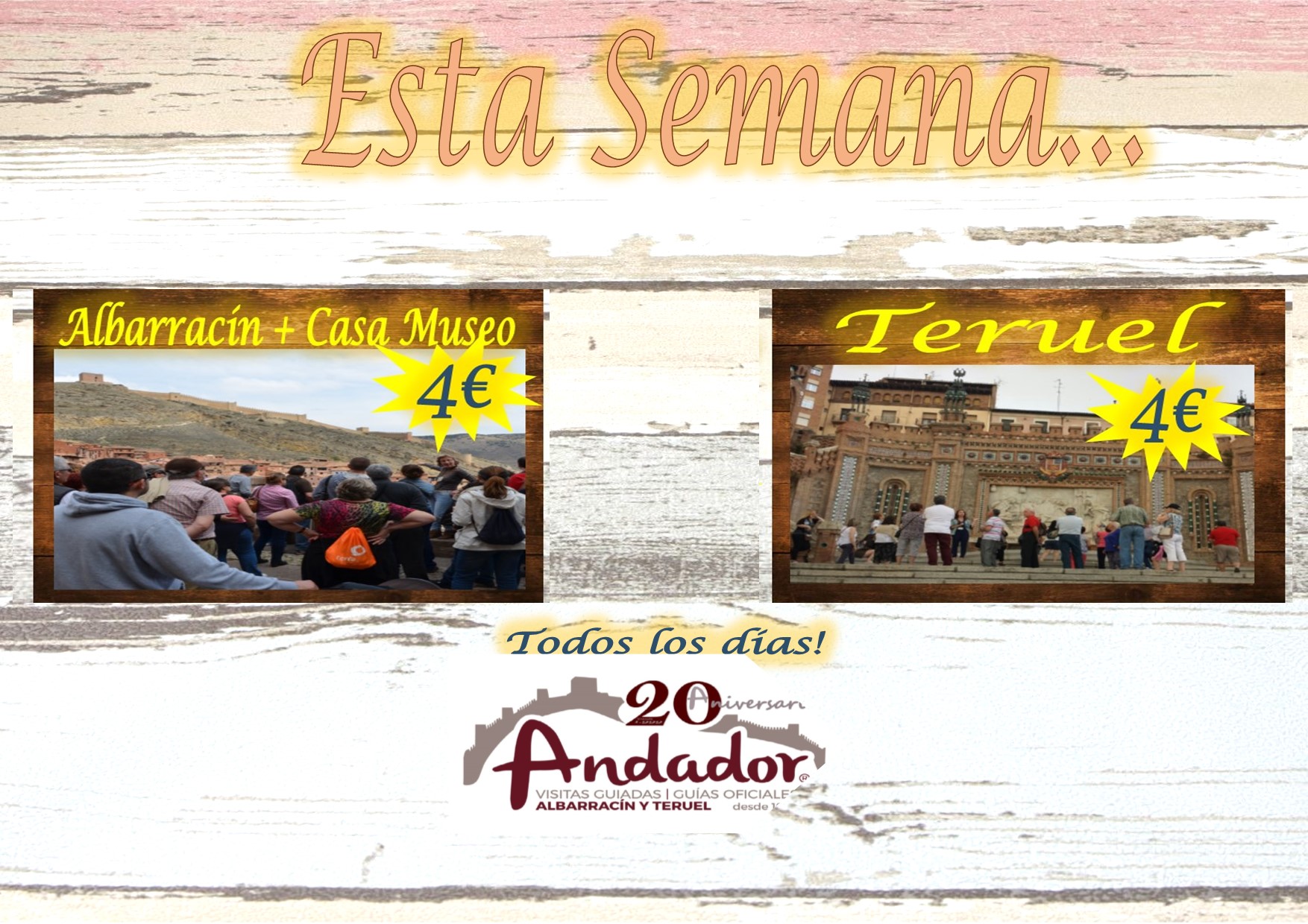Esta semana…planes para Albarracín y Teruel…te esperamos!