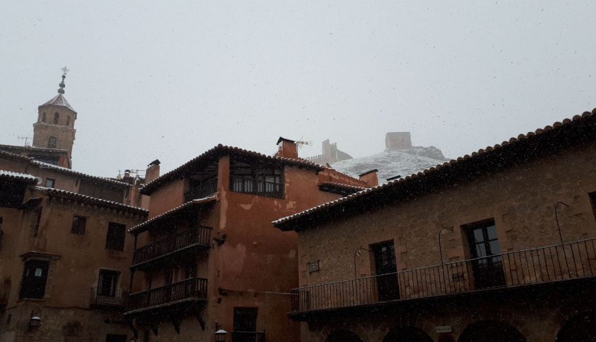 Nieve de primavera en Albarracín