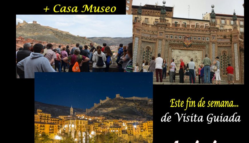 Seguimos ofreciendo diferentes visitas este fin de semana: Albarracín, Teruel…y Albarracín Entre 2 Luces con sorpresas…el sábado!