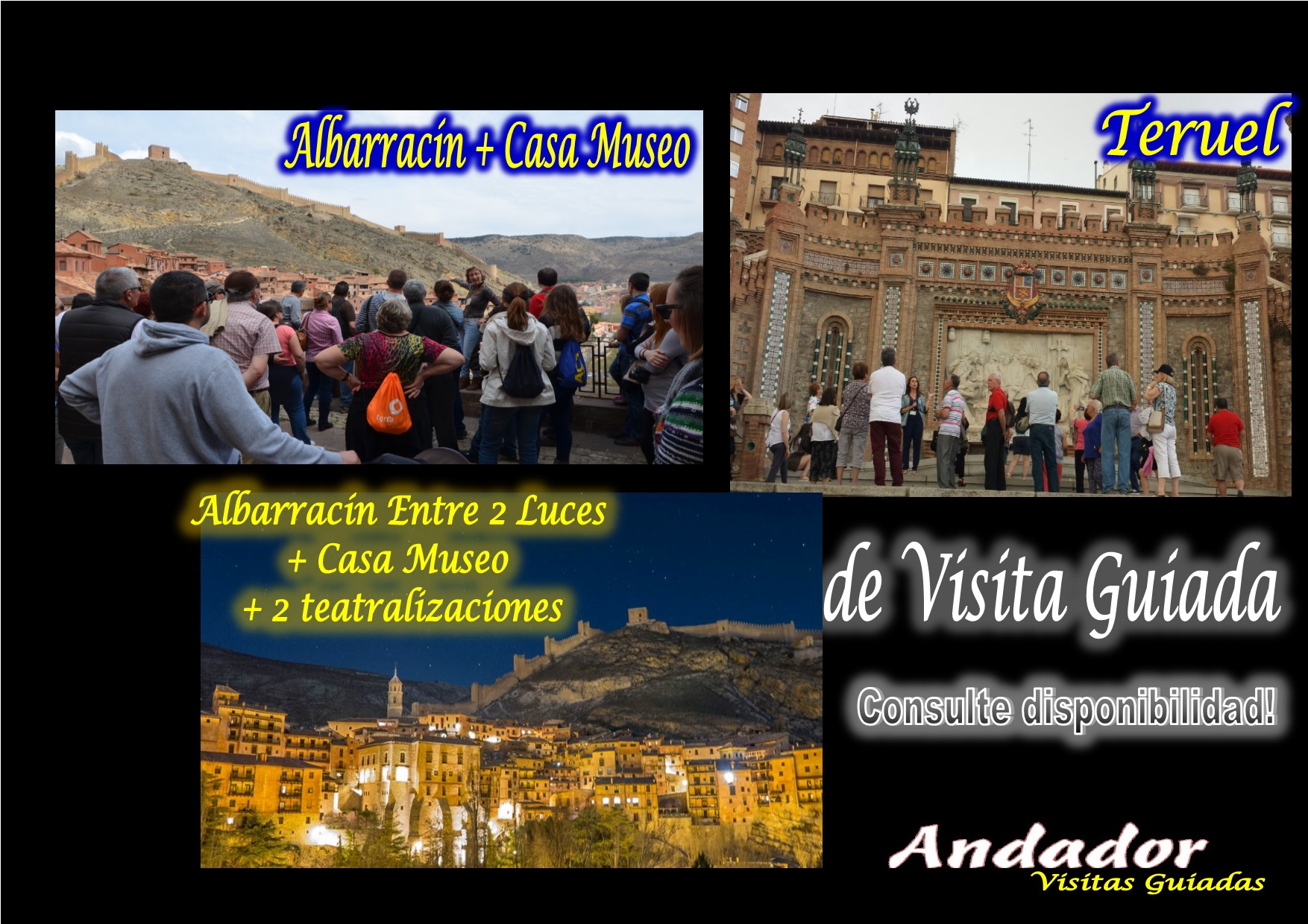 Un fin de semana diferente: Albarracín todos los días, el 23 Albarracín Entre 2 Luces y el 24 Teruel…reserva! te esperamos!
