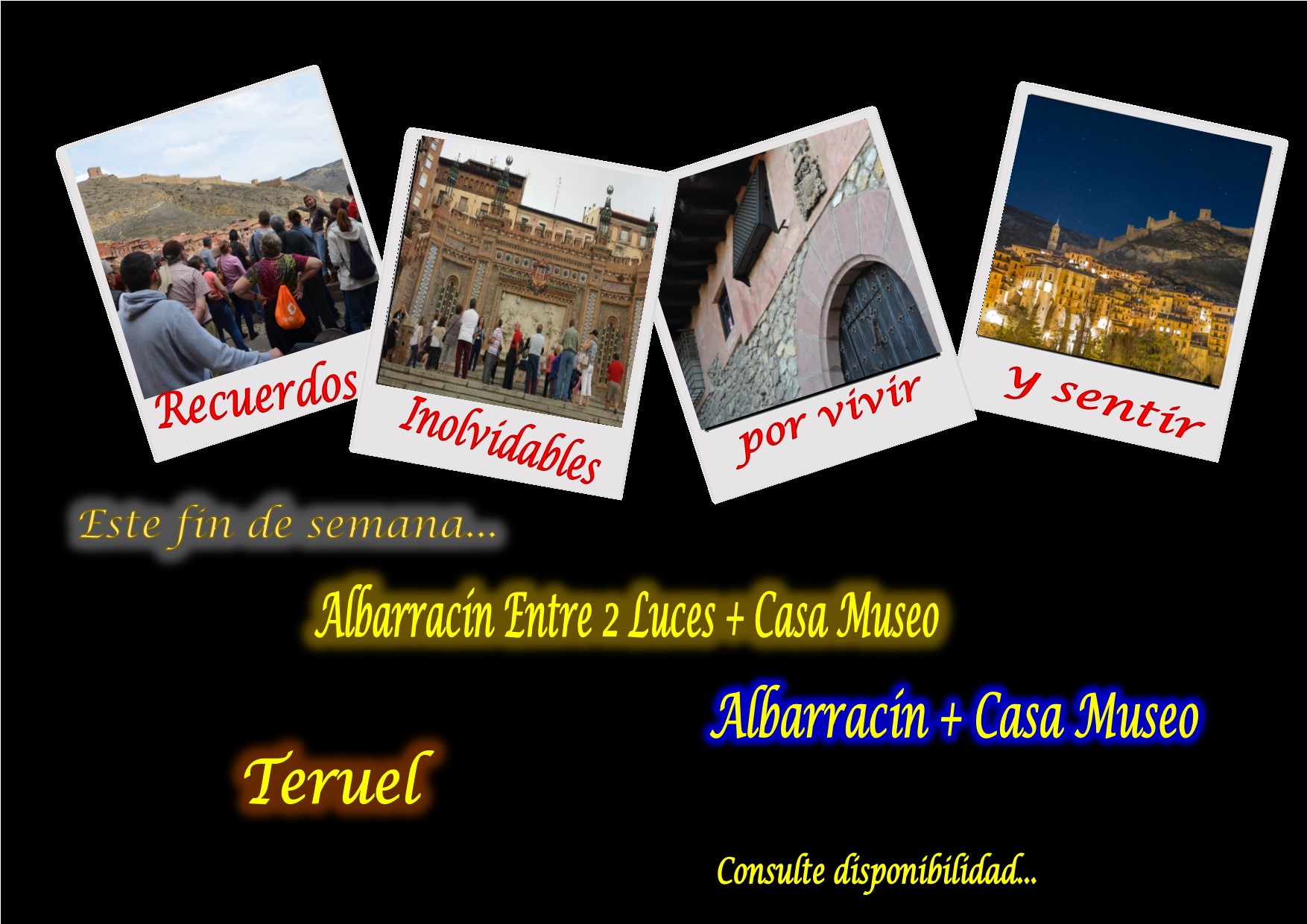 Este fin de semana…Albarracín y Teruel guiados…pero además, el sábado tarde…Albarracín Entre 2 Luces y Casa Museo con sorpresas!