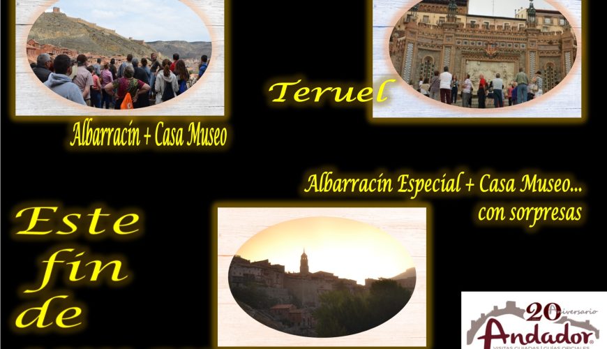 Este fin de semana…Albarracín todos los días, el Domingo Teruel…y el Sábado por la tarde….Albarracín Especial con sorpresas!