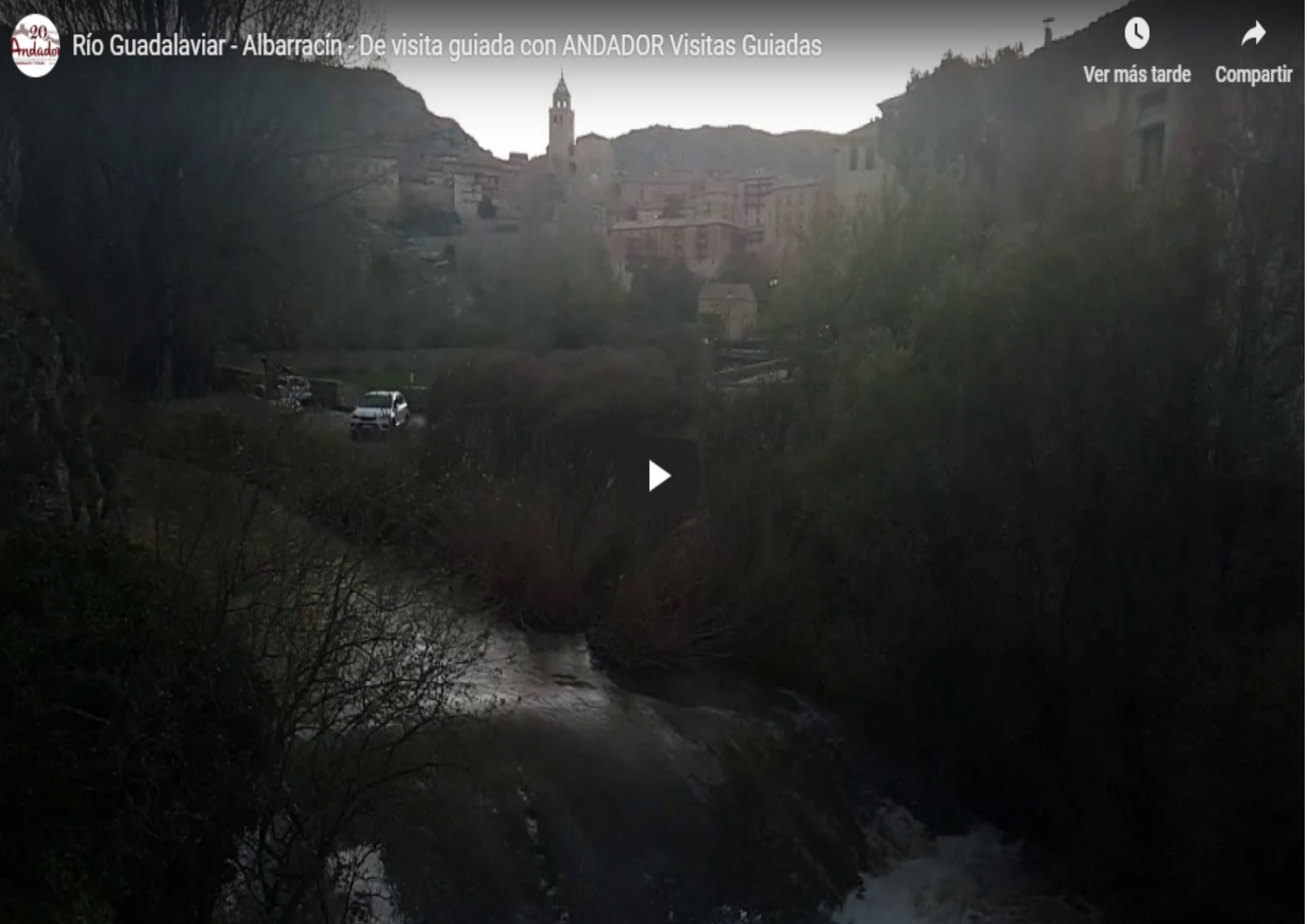 #Espectacular #Crecida del #RioGuadalaviar en #Albarracín… de #VisitaGuiada en #Albarracín con ANDADOR Visitas Guiadas