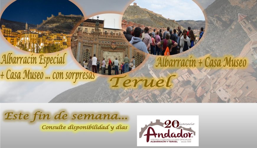 Este fin de semana…Albarracín, todos los días, Teruel el Domingo…y el Sábado por la tarde…Albarracín Especial con sorpresas!