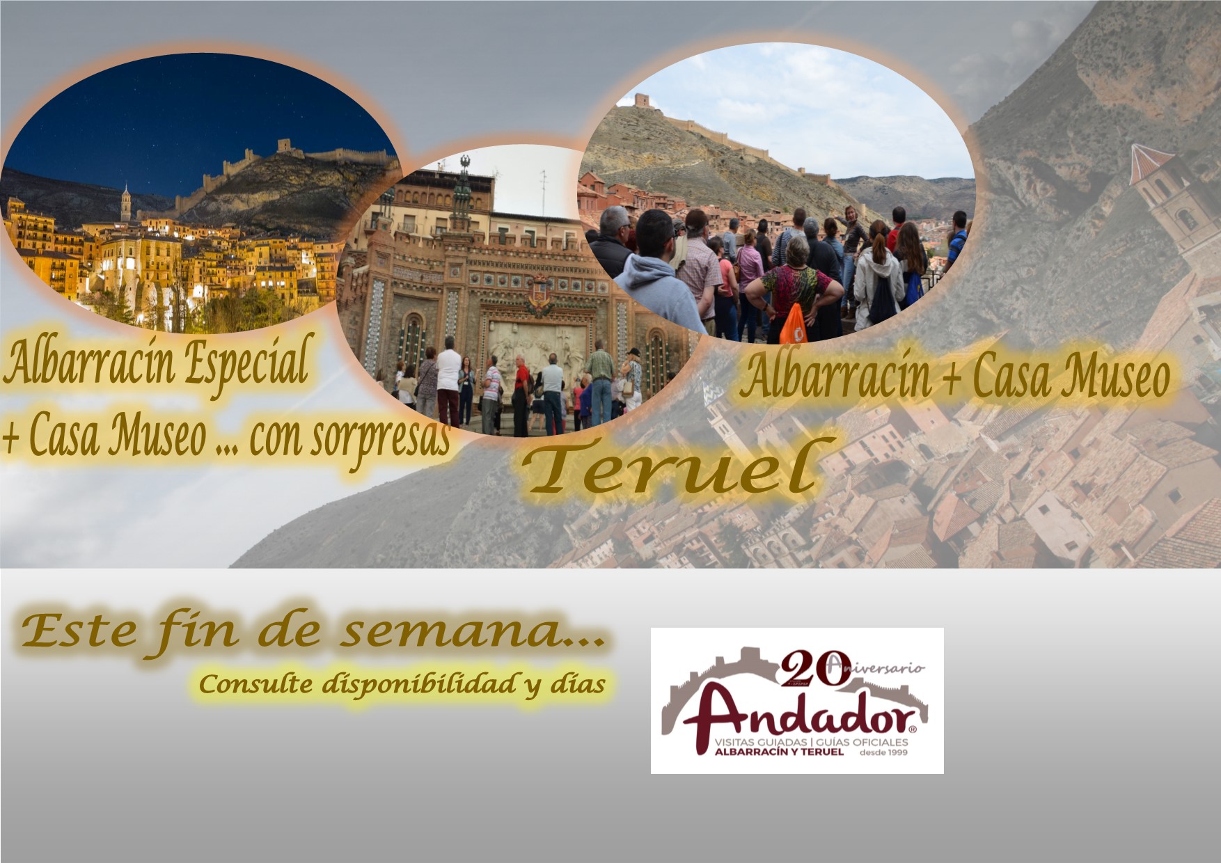 Este fin de semana…Albarracín, todos los días, Teruel el Domingo…y el Sábado por la tarde…Albarracín Especial con sorpresas!