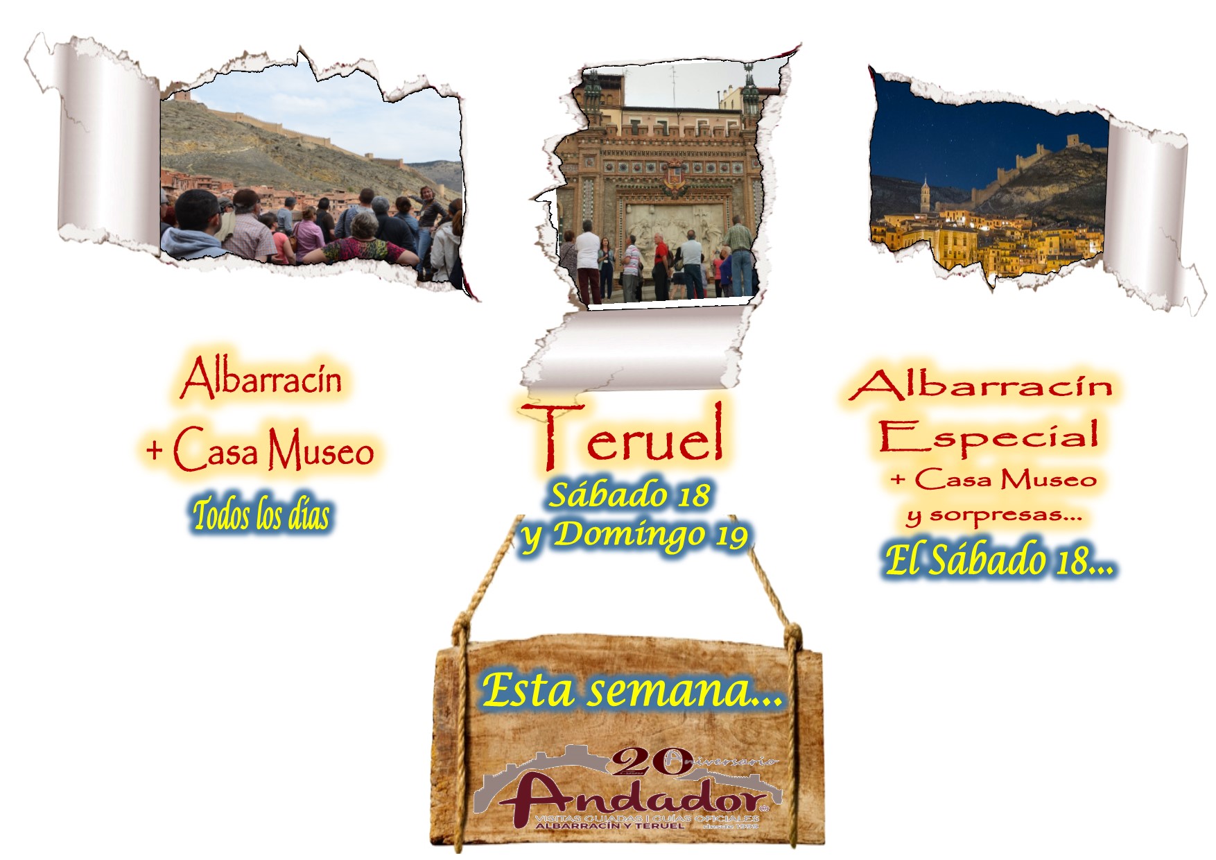 Este fin de semana… Albarracín y Teruel guiados…y el Sábado por la tarde, Albarracín Especial!
