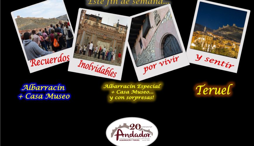 Este fin de semana…Albarracín, Teruel el Domingo…el Sábado por la tarde…Albarracín Especial con sorpresas!