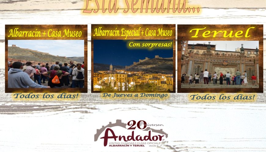 Esta semana…Albarracín, Teruel…y de Jueves a Domingo…Albarracín Especial Nocturno!