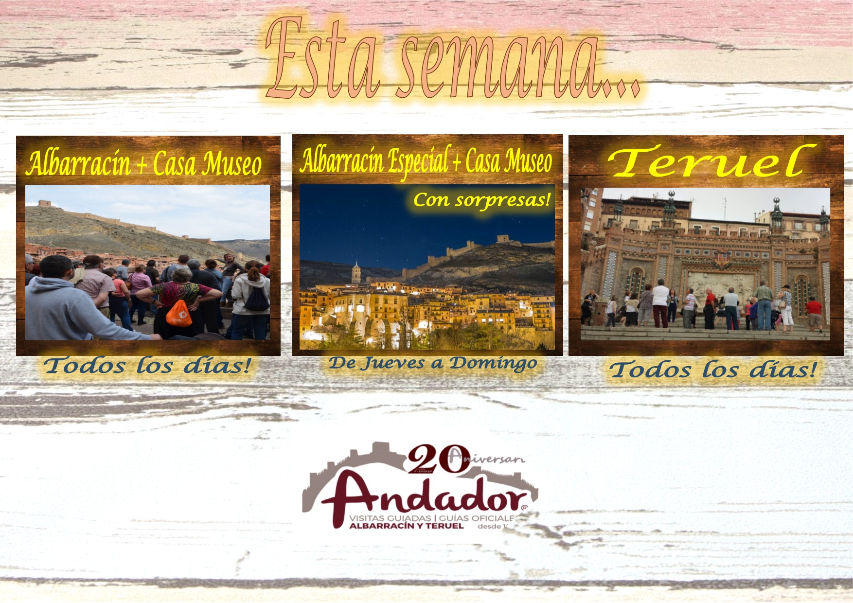 Esta semana…Albarracín, Teruel…y de Jueves a Domingo…Albarracín Especial Nocturno!
