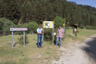 Noticia Diario de Teruel: Frías y Calomarde ultiman el recorrido circular alternativo del cañón del río Blanco