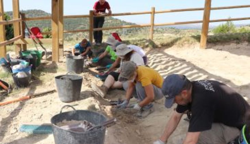 Noticia Diario de Teruel: Aparecen nuevas huellas de dinosaurio en el yacimiento Camino El Berzal de El Castellar