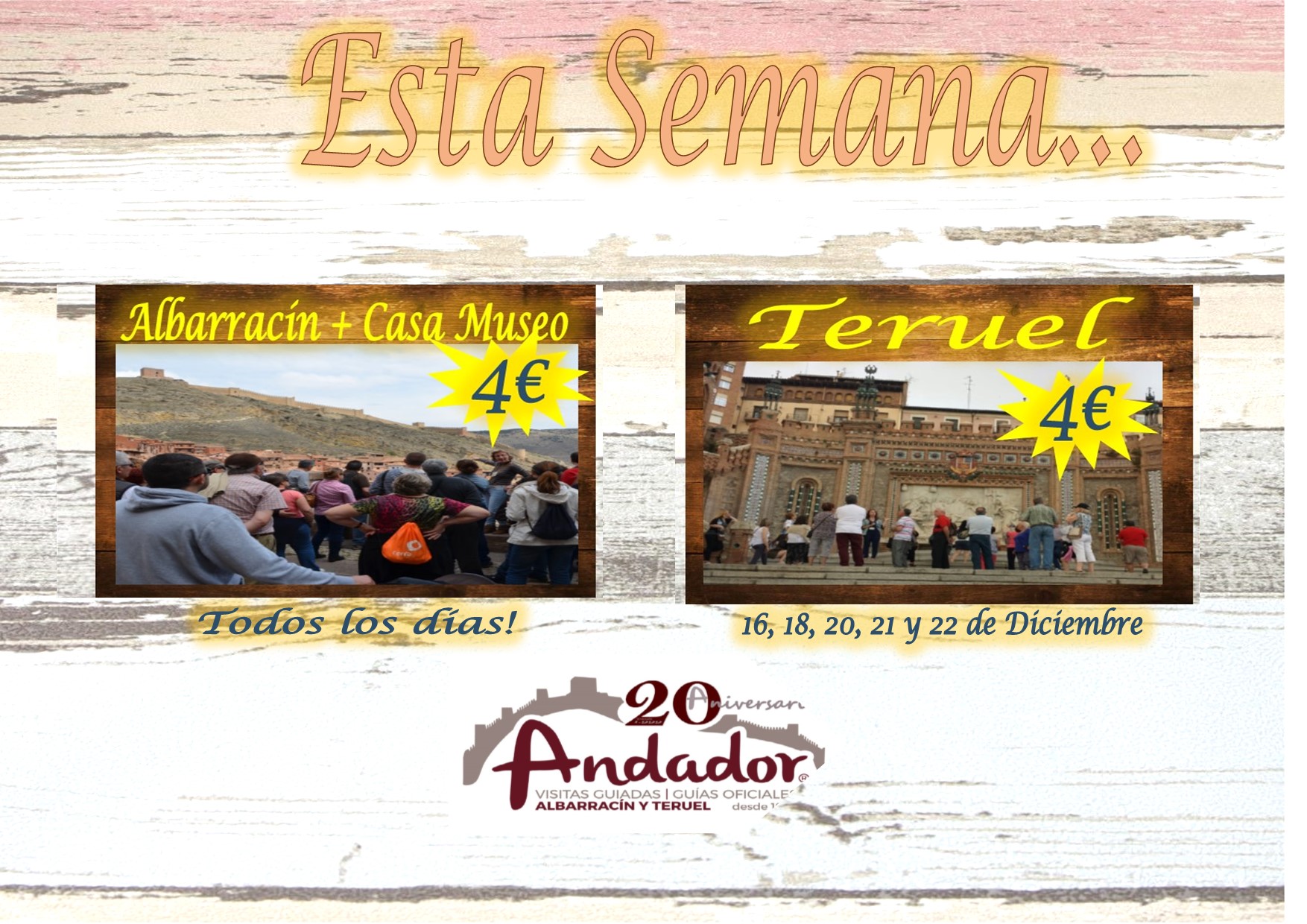 Esta semana…planes para Albarracín y Teruel!
