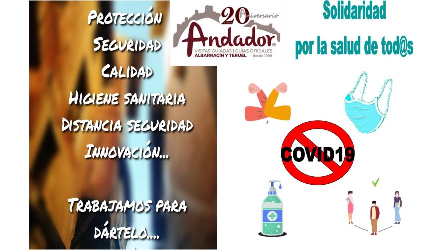 #EntreTod@s lo #paramos: #SolidaridadPorLaSalud desde ANDADOR Visitas Guiadas #PondremosLosMedios para #VisitaGuiadaSegura #PoryParaTi