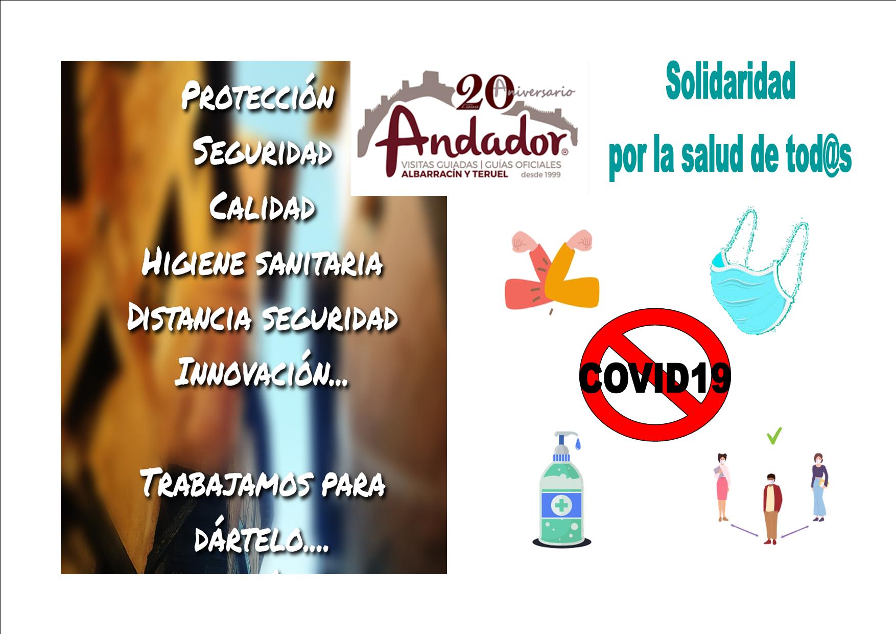 #EntreTod@s lo #paramos: #SolidaridadPorLaSalud desde ANDADOR Visitas Guiadas #PondremosLosMedios para #VisitaGuiadaSegura #PoryParaTi