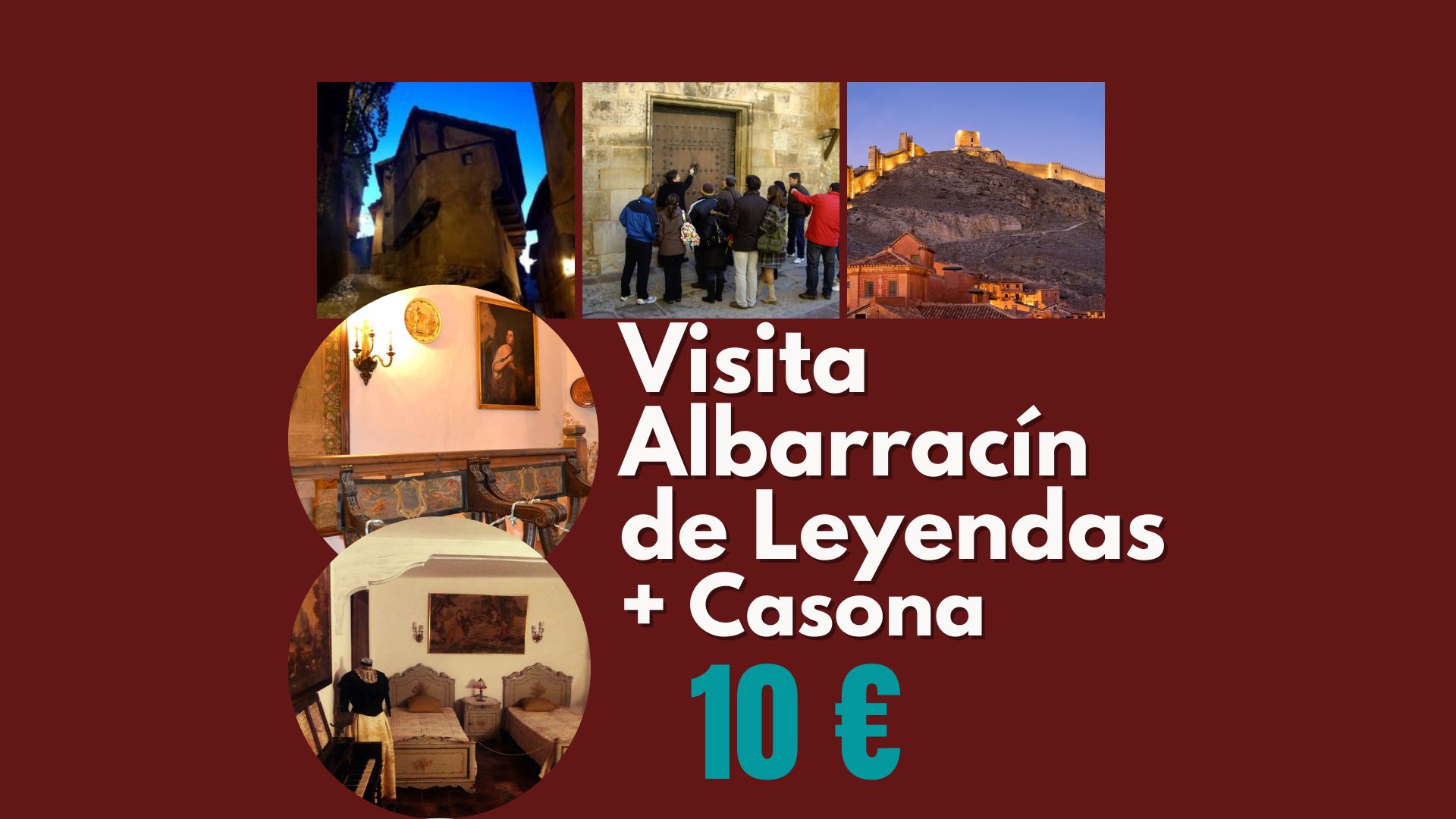 Este sábado 28 y domingo 29, Visitas guiadas en Albarracín de Leyenda + Casa Museo con teatralización en su interior!