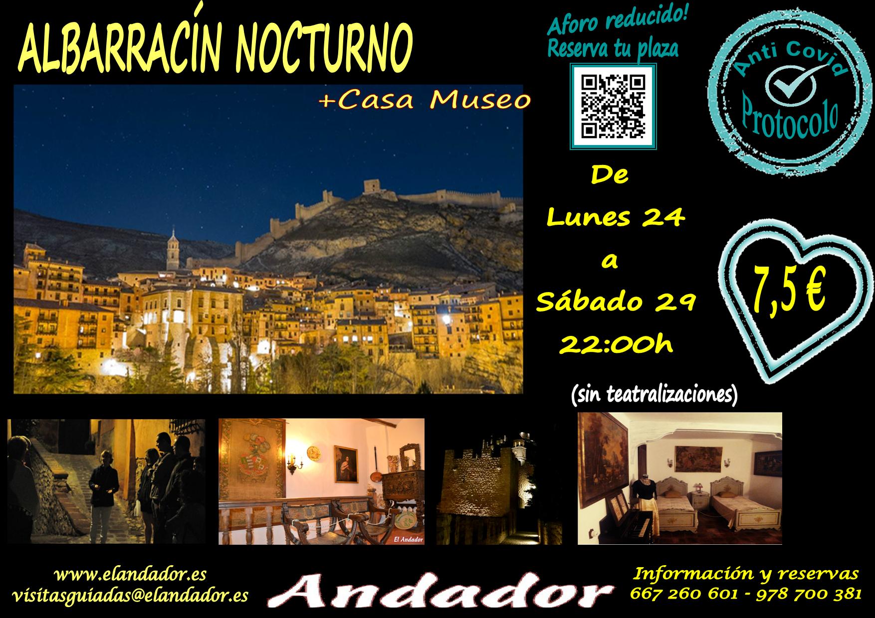 Del Lunes 24 al Sábado 30… Albarracín Nocturno!! No te lo pierdas!