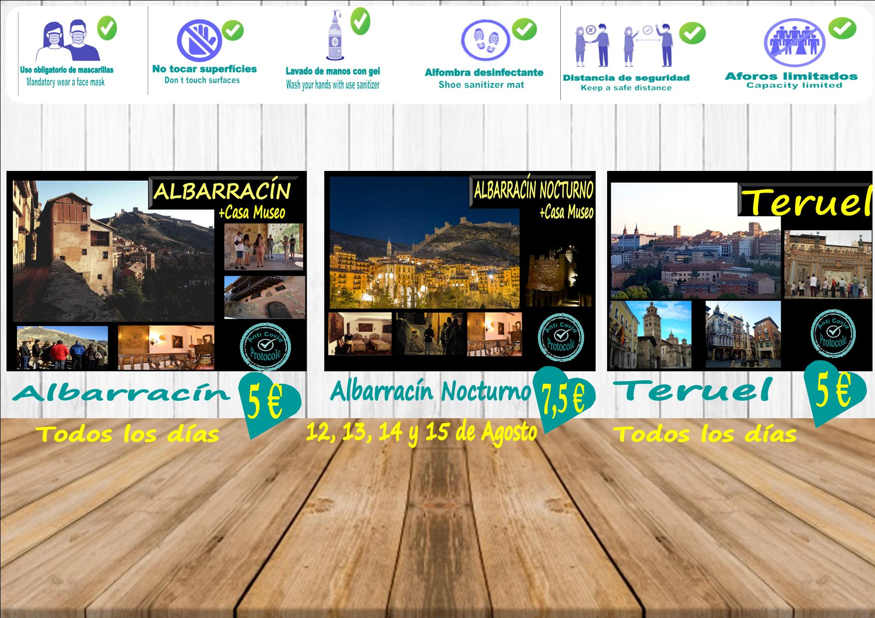 Esta semana…Albarracín, Teruel y Albarracín Nocturno del 12 al 15!