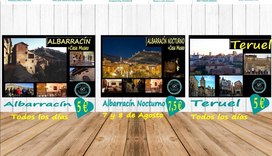 Esta semana…Albarracín, Teruel todos los días…y viernes y sábado…Albarracín Nocturno + Casa Museo!