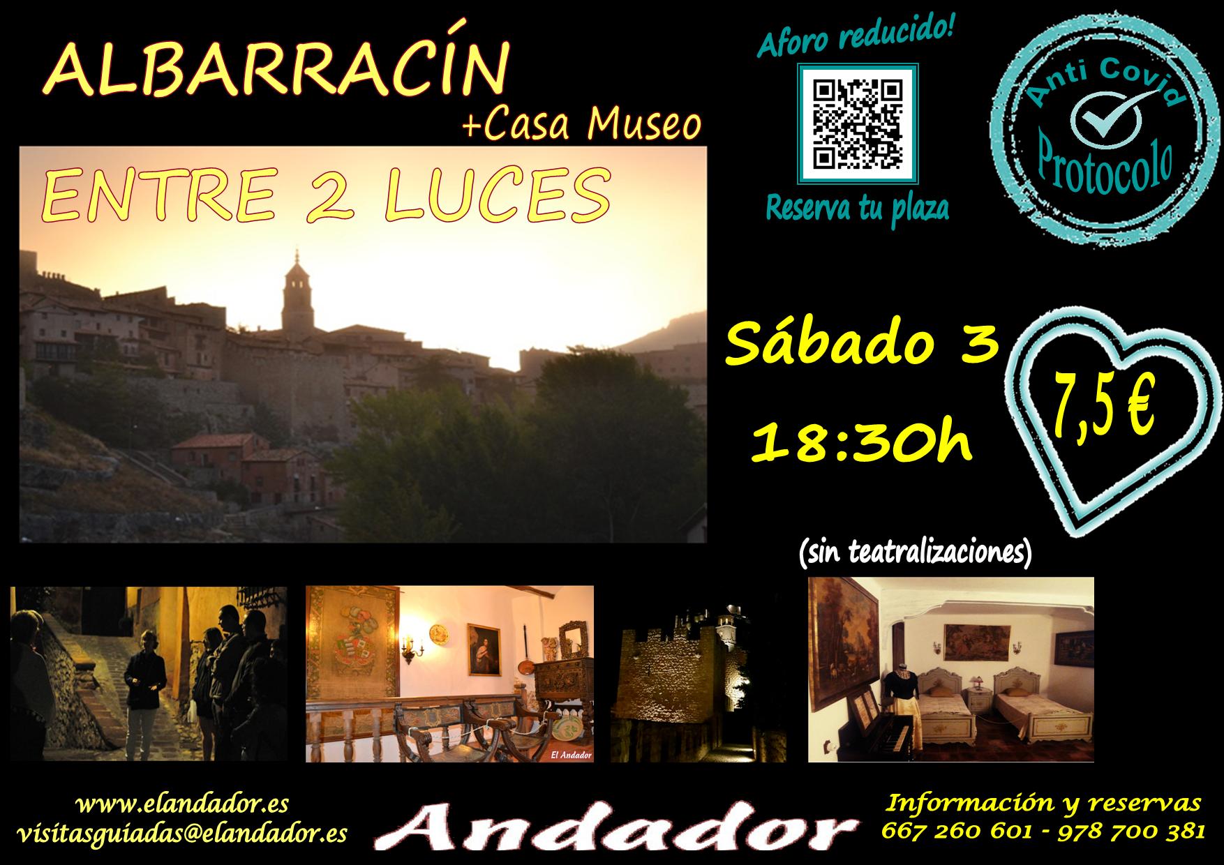 Este Sábado 3 de Octubre…Albarracín Entre 2 Luces! Aforos más reducidos!
