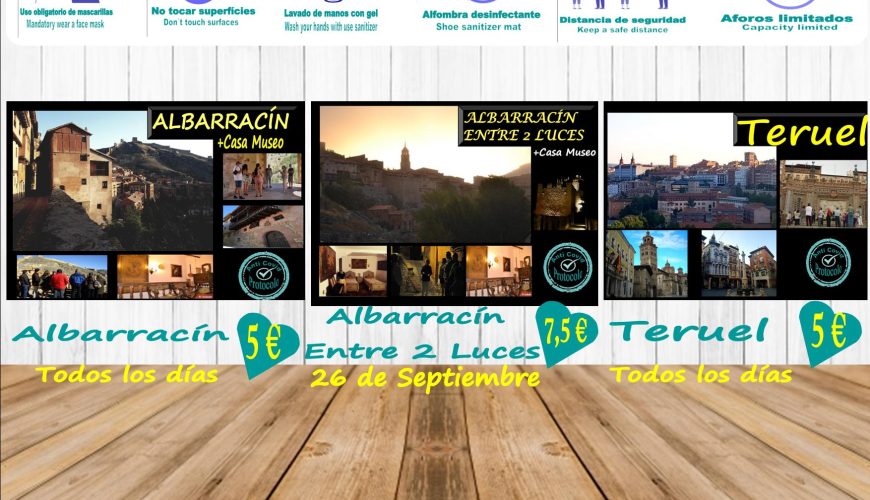 Esta semana…planes para ti en Albarracín y Teruel de visitas guiadas!