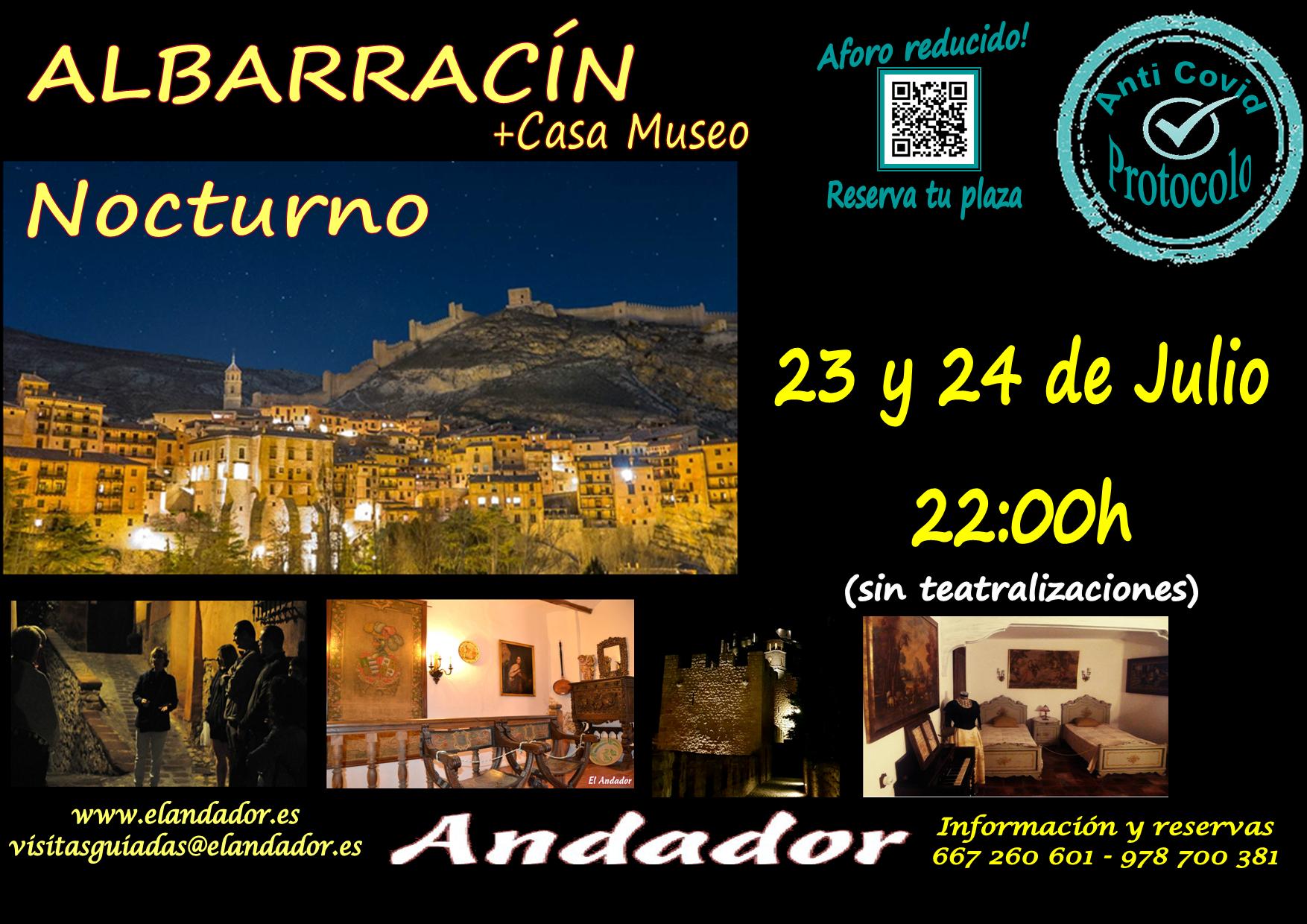 Viernes 23 y Sábado 24… Visita Guiada en Albarracín Nocturno!