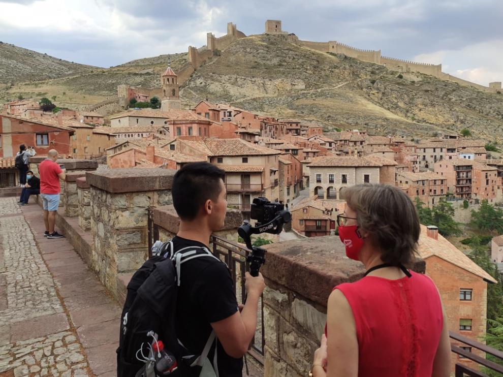 Albarracín es uno de los lugares que ha visitado el periodista chino Ziliang Zhan. Ordesa, Loarre, San Juan de la Peña, Lacuniacha y Riglos viajan hasta China